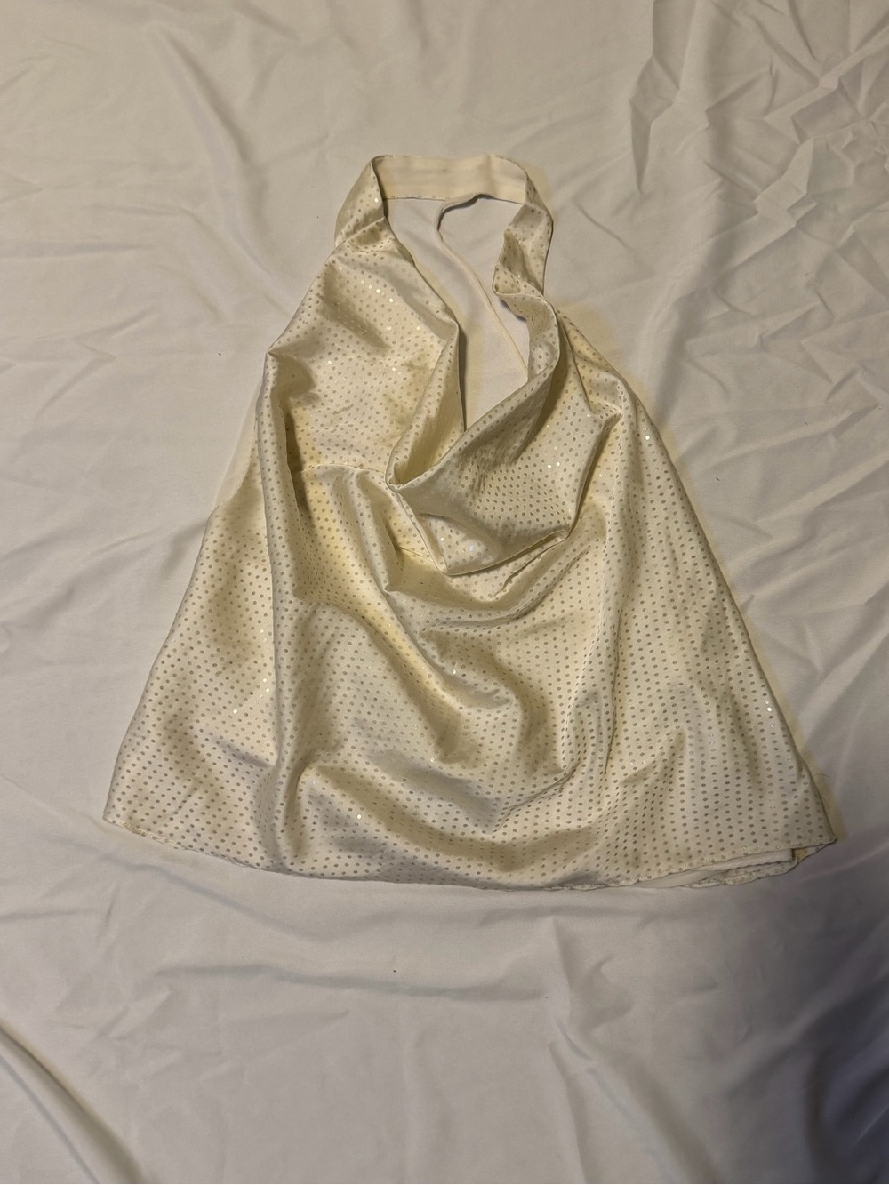 Zara Cream Polka Dot Skirt
